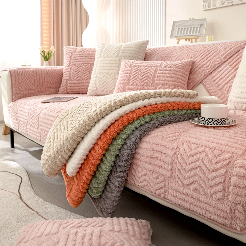 Thicken Plush Sofa Cover Stripe Sofa Cushion for Living Room Decor Winter Armchair Towel Furniture allsize Seat Cover Slipcover
Thicken Plush Sofa Cover Stripe Sofa Cushion for Living Room Decor Winter Armchair Towel Furniture allsize Seat Cover Slipcover