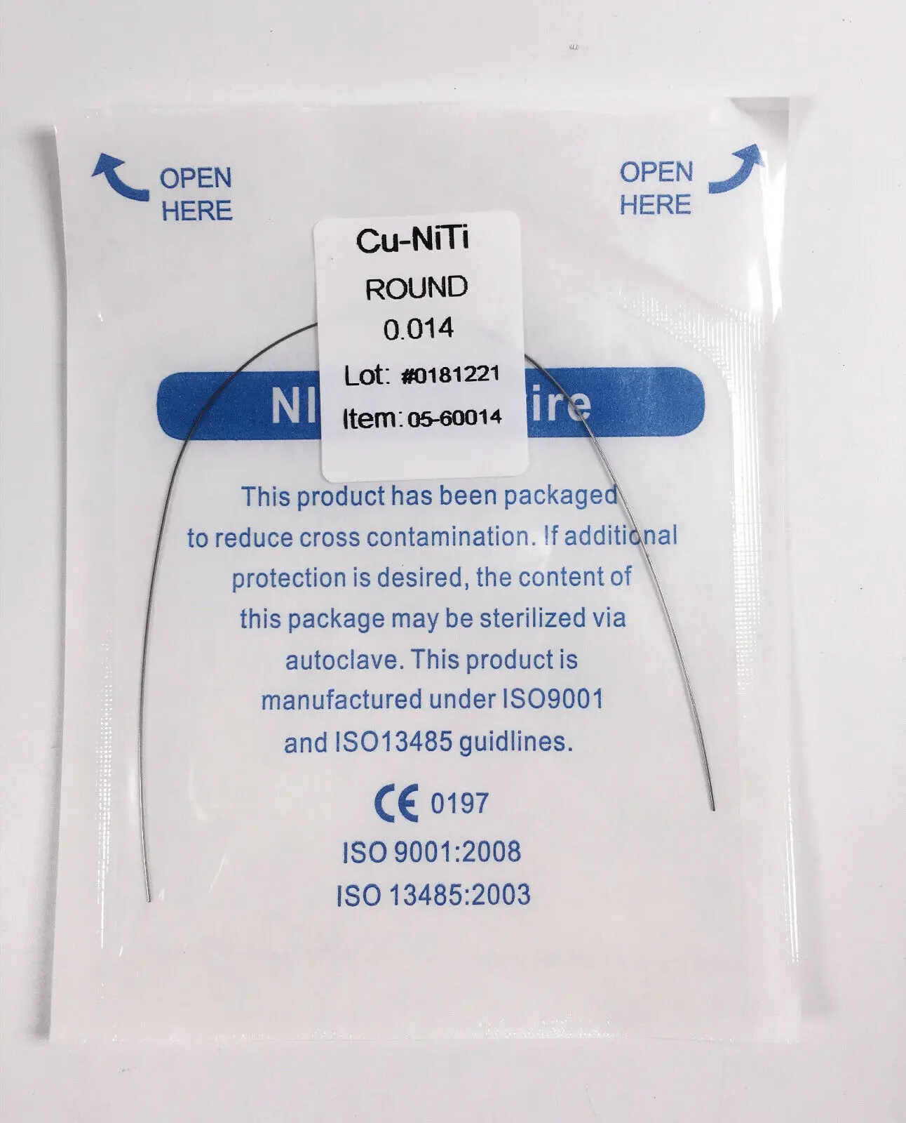 20pcs 014 Dental Orthodontic Damon Round Archwire Niti-Cu Arch Wires Copper 1pcs/Pack
20pcs 014 Dental Orthodontic Damon Round Archwire Niti-Cu Arch Wires Copper 1pcs/Pack