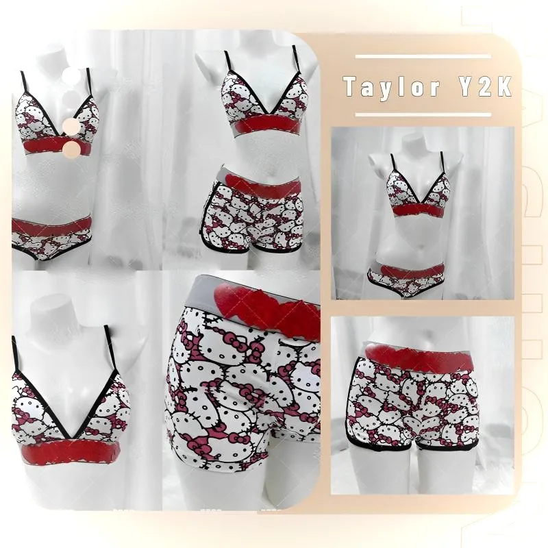 2023 Sanrios Hello Kitty Couple Lingerie Spicy Anime Girls Sexy Brassiere Underwear Elastic Comfortable Gathering Y2K Suit Bra
2023 Sanrios Hello Kitty Couple Lingerie Spicy Anime Girls Sexy Brassiere Underwear Elastic Comfortable Gathering Y2K Suit Bra