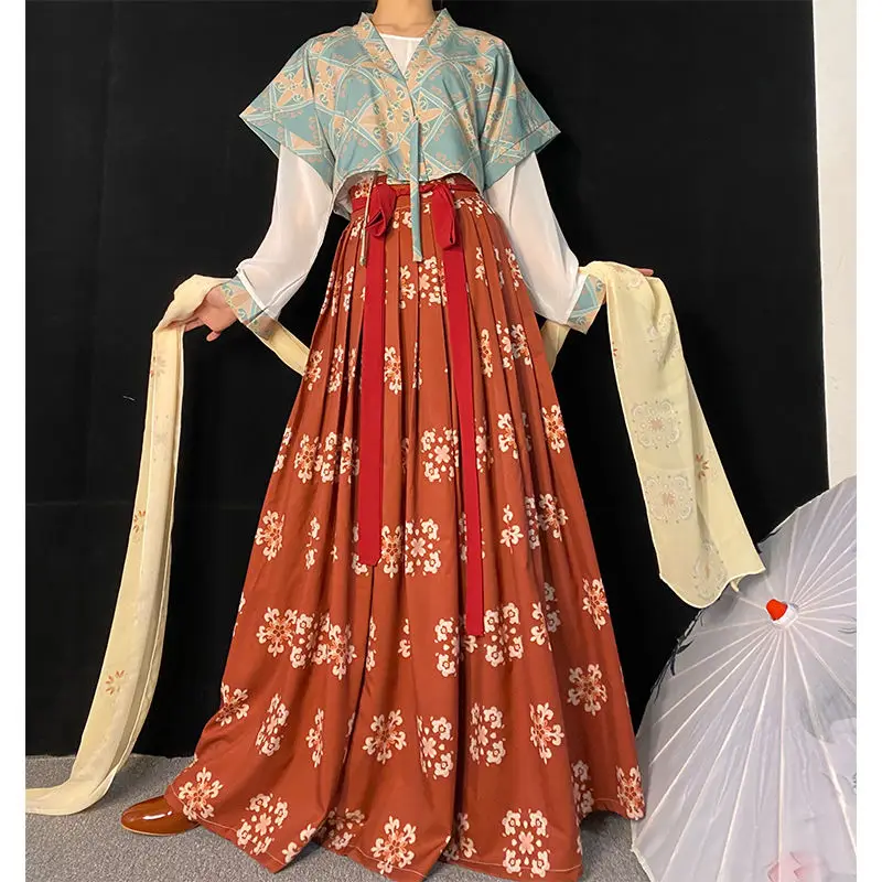 2023 oriental elegant hanfu traditional chinese women floral priting elegant hanfu dress stage performance hanfu dress set a201
2023 oriental elegant hanfu traditional chinese women floral priting elegant hanfu dress stage performance hanfu dress set a201