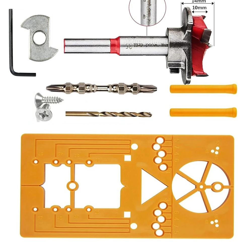 Hinge Hole Drilling Guide Locator Set 35mm Adjustable Hinge Hole Drilling Guide Locator Kit Woodworking Cabinet Tools
Hinge Hole Drilling Guide Locator Set 35mm Adjustable Hinge Hole Drilling Guide Locator Kit Woodworking Cabinet Tools
