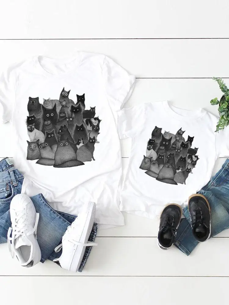 Cat Animal Funny Women Kid Child Summer Mom Mama Girl Boy Mother Tshirt Tee T-shirt Clothes Clothing Family Matching Outfits
Cat Animal Funny Women Kid Child Summer Mom Mama Girl Boy Mother Tshirt Tee T-shirt Clothes Clothing Family Matching Outfits