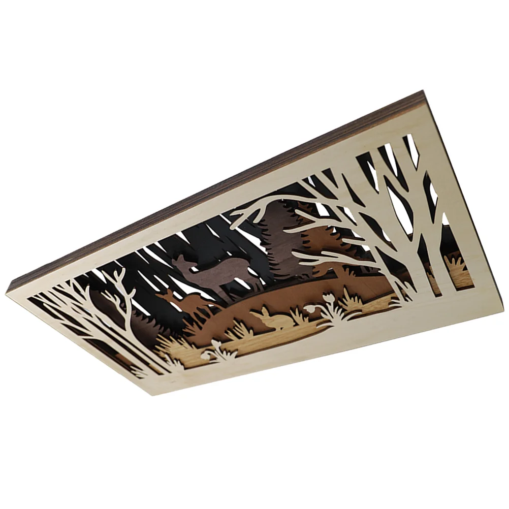 Exquisite Wood Forest Scene Wooden Decor Art Animal Nursery Decoration Multi-layer Rustic 
Exquisite Wood Forest Scene Wooden Decor Art Animal Nursery Decoration Multi-layer Rustic