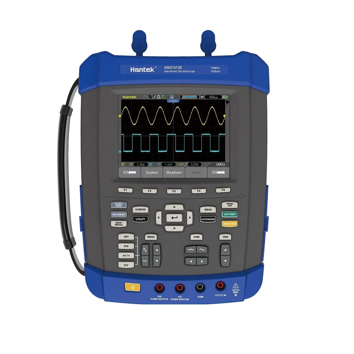 

Hantek DSO1072E 1102E 1152E 1202E Handheld oscilloscope five in one multimeter spectrum analyzer data recorder frequency meter