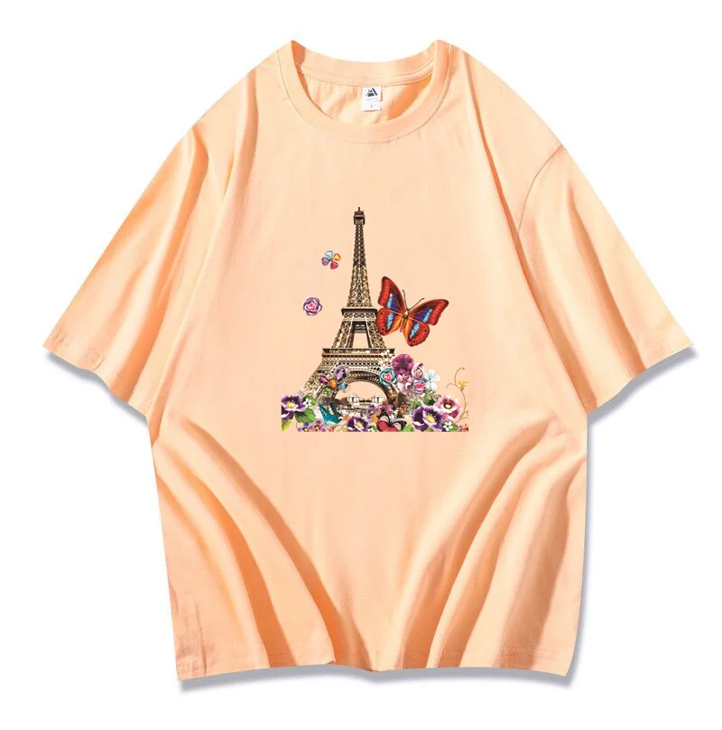 Men's Women's T-Shirts High Quality 100% Cotton Eiffel Tower Design Casual Short Sleeves Cool Loose T-Shirts Men's T-Shirts
Men's Women's T-Shirts High Quality 100% Cotton Eiffel Tower Design Casual Short Sleeves Cool Loose T-Shirts Men's T-Shirts
