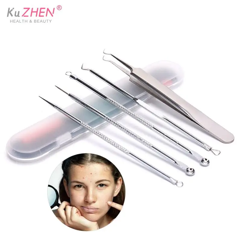 5pcs/set Blackhead Acne Pimple Spot Comedone Acne Needle Extractor Remover Tools Stainless Steel Durable Remover Set Kits
5pcs/set Blackhead Acne Pimple Spot Comedone Acne Needle Extractor Remover Tools Stainless Steel Durable Remover Set Kits