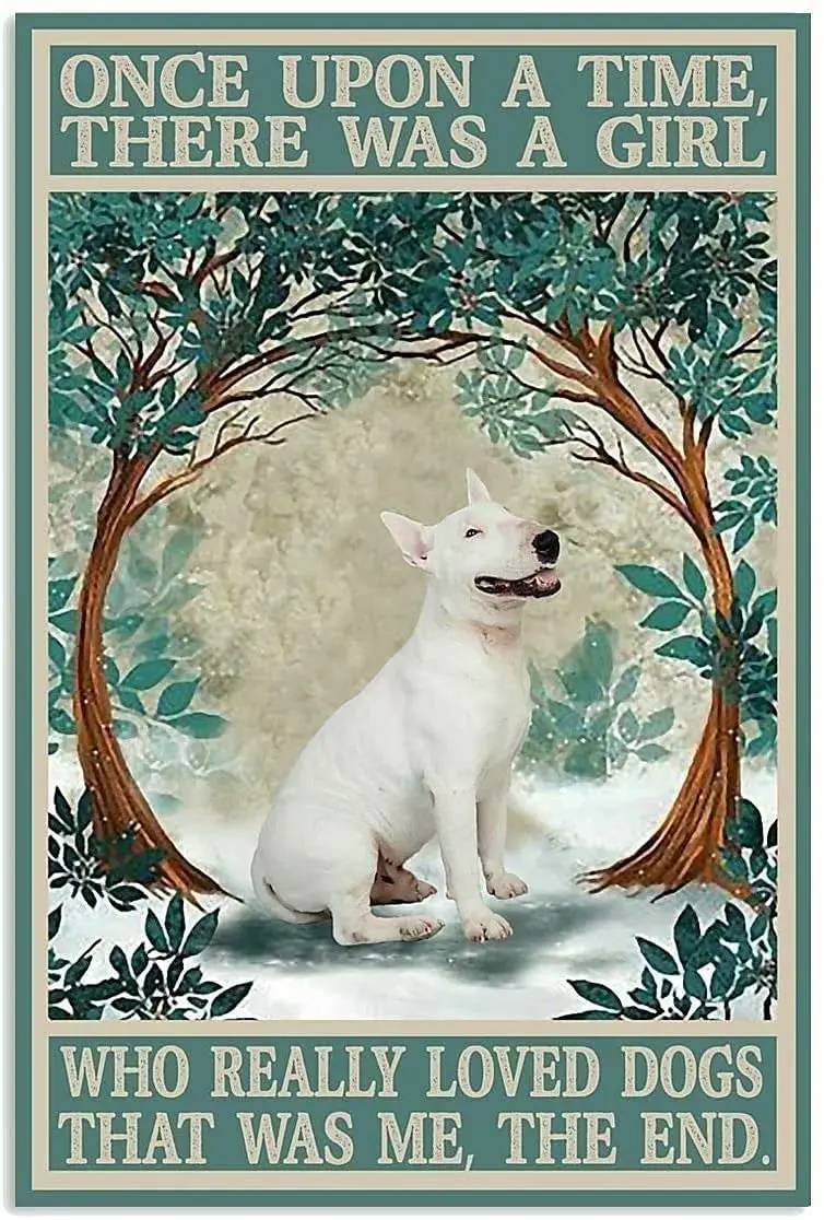 Bull Terrier Metal Tin Sign,Retro Wall Art for Home Bar Bedroom Cafe Pub Outdoor 8x12 Inch
Bull Terrier Metal Tin Sign,Retro Wall Art for Home Bar Bedroom Cafe Pub Outdoor 8x12 Inch