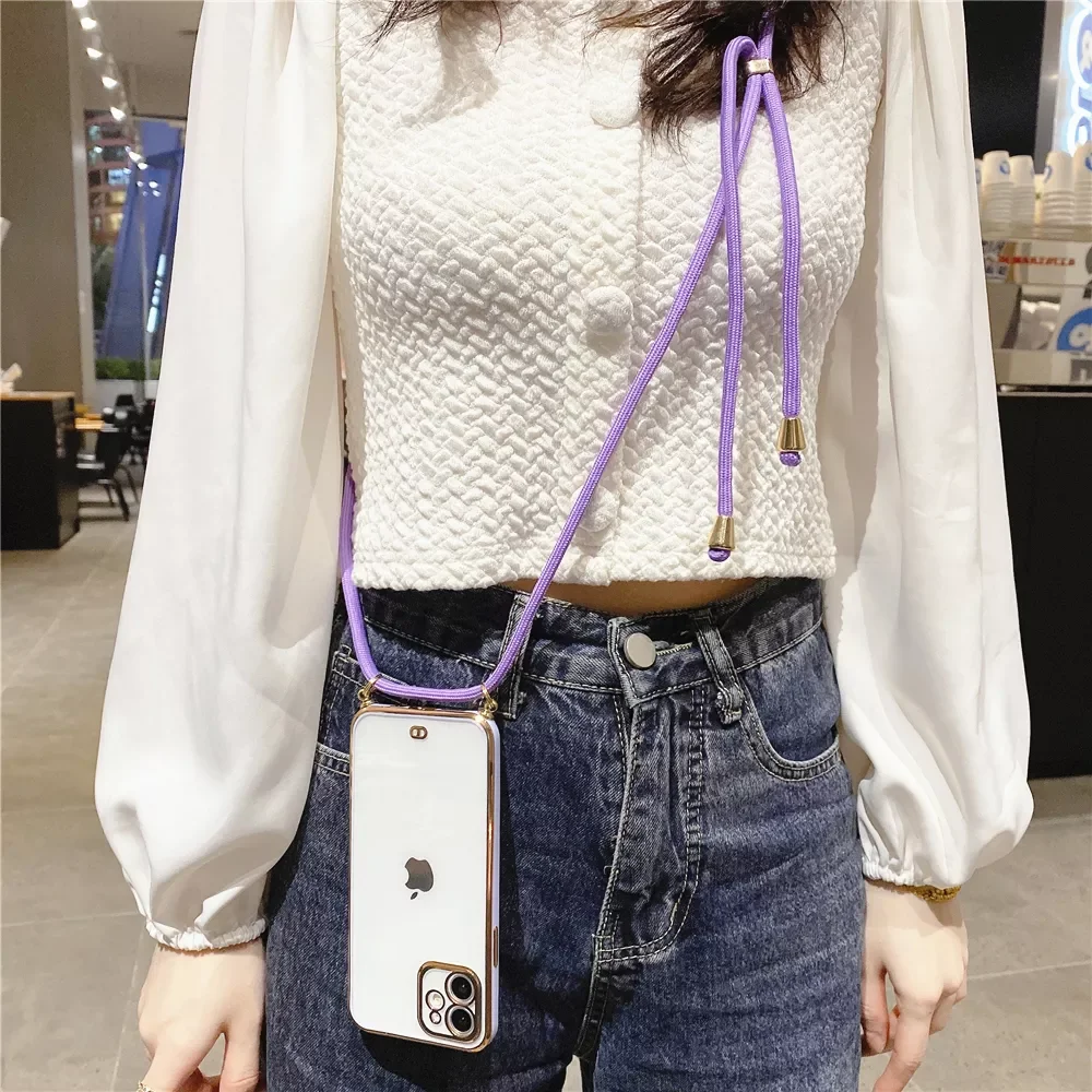 Factory Direct Selling Electroplated Lanyard Strap Cord Clear Soft Silicone Phone Case For iPhone 13 12 11 14 Pro Max XS XR X 8
Factory Direct Selling Electroplated Lanyard Strap Cord Clear Soft Silicone Phone Case For iPhone 13 12 11 14 Pro Max XS XR X 8