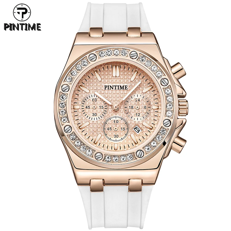 Роскошные женские кварцевые часы PINTIME, простые минималистичные женские белые Наручные часы со стильным силиконовым ремешком стразы, наручн...
Роскошные женские кварцевые часы PINTIME, простые минималистичные женские белые Наручные часы со стильным силиконовым ремешком стразы, наручн...