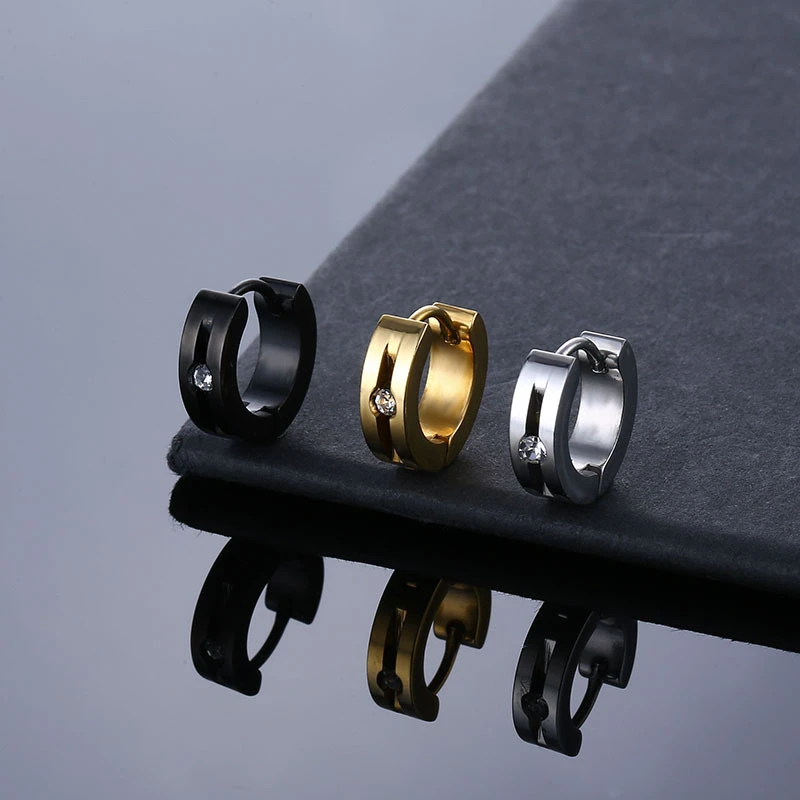 Zircon Gold Color Small Hoop Earrings For Women Men Couple Stainless Steel Round Circle Piercing Earrings Jewelry Gift
Zircon Gold Color Small Hoop Earrings For Women Men Couple Stainless Steel Round Circle Piercing Earrings Jewelry Gift