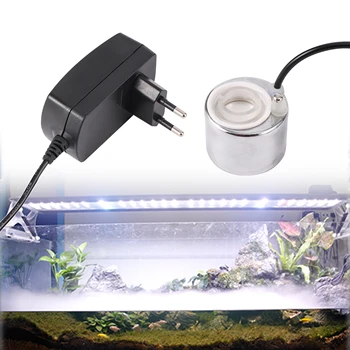 DC 24V/1A Mini Aquarium Fish Tank Ultrasonic Humidifier Indoor Rockery Landscaping Nebulizer Water Fountain Pond Atomizer