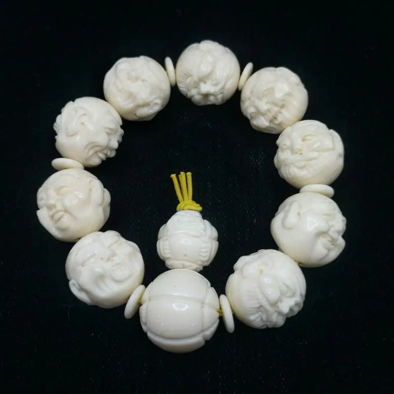 Wooly Mammoth Bracelet Men Women Fine Jewelry Genuine Natural Mammoth Elephant Tusk Arhat Beads Elastic Beaded Bracelets Bangles
Wooly Mammoth Bracelet Men Women Fine Jewelry Genuine Natural Mammoth Elephant Tusk Arhat Beads Elastic Beaded Bracelets Bangles