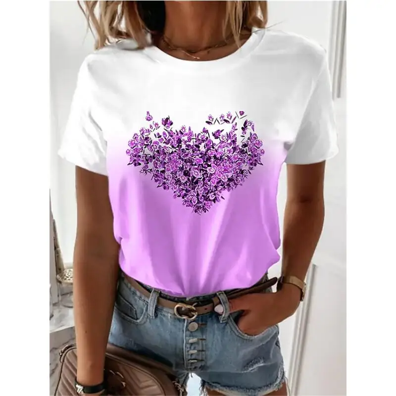 Moda de verano 2022, camisa floral 3D de manga corta con cuello redondo simple y cómoda para uso diario, moda de verano para muj
Moda de verano 2022, camisa floral 3D de manga corta con cuello redondo simple y cómoda para uso diario, moda de verano para muj