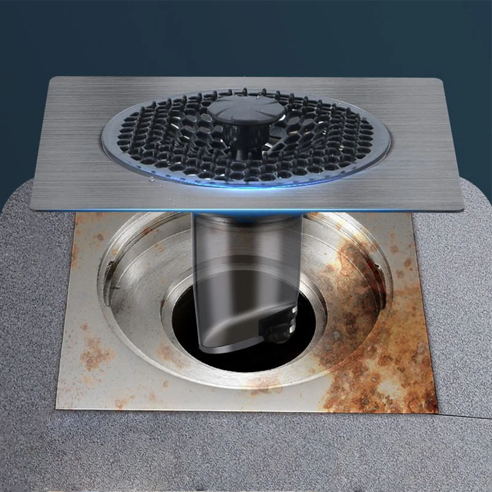 1pc Shower Floor Drain Stainless Steel Square Floor Drain Strainer Dectable Anti-odor Drainer With Filter Core Bathroom Hardware
1pc Shower Floor Drain Stainless Steel Square Floor Drain Strainer Dectable Anti-odor Drainer With Filter Core Bathroom Hardware