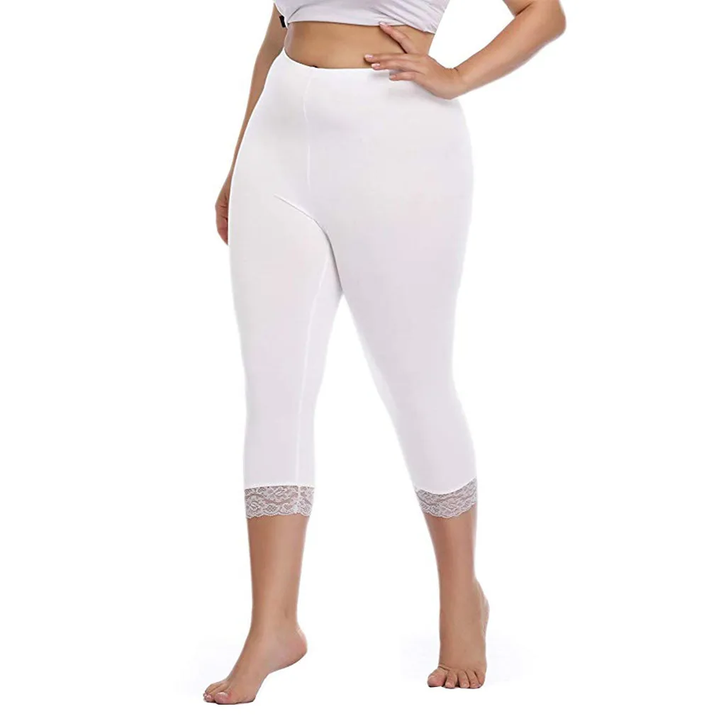 Women'S Plus Size Cropped Leggings Stretch Lace Trim Soft Tights Pants Women'S Pants Trousers Y2k Style Baggy Pants Woman
Women'S Plus Size Cropped Leggings Stretch Lace Trim Soft Tights Pants Women'S Pants Trousers Y2k Style Baggy Pants Woman