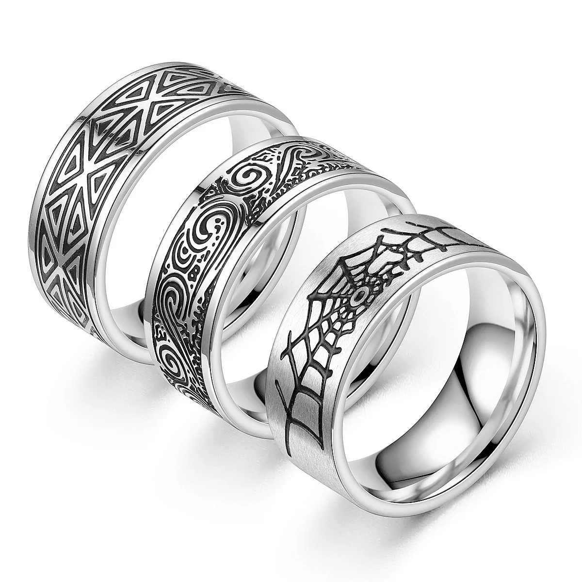 Vintage Creative Titanium Steel Ring Male European and American Personality Oiling Stainless Steel Ring Jewelry Wholesale
Vintage Creative Titanium Steel Ring Male European and American Personality Oiling Stainless Steel Ring Jewelry Wholesale