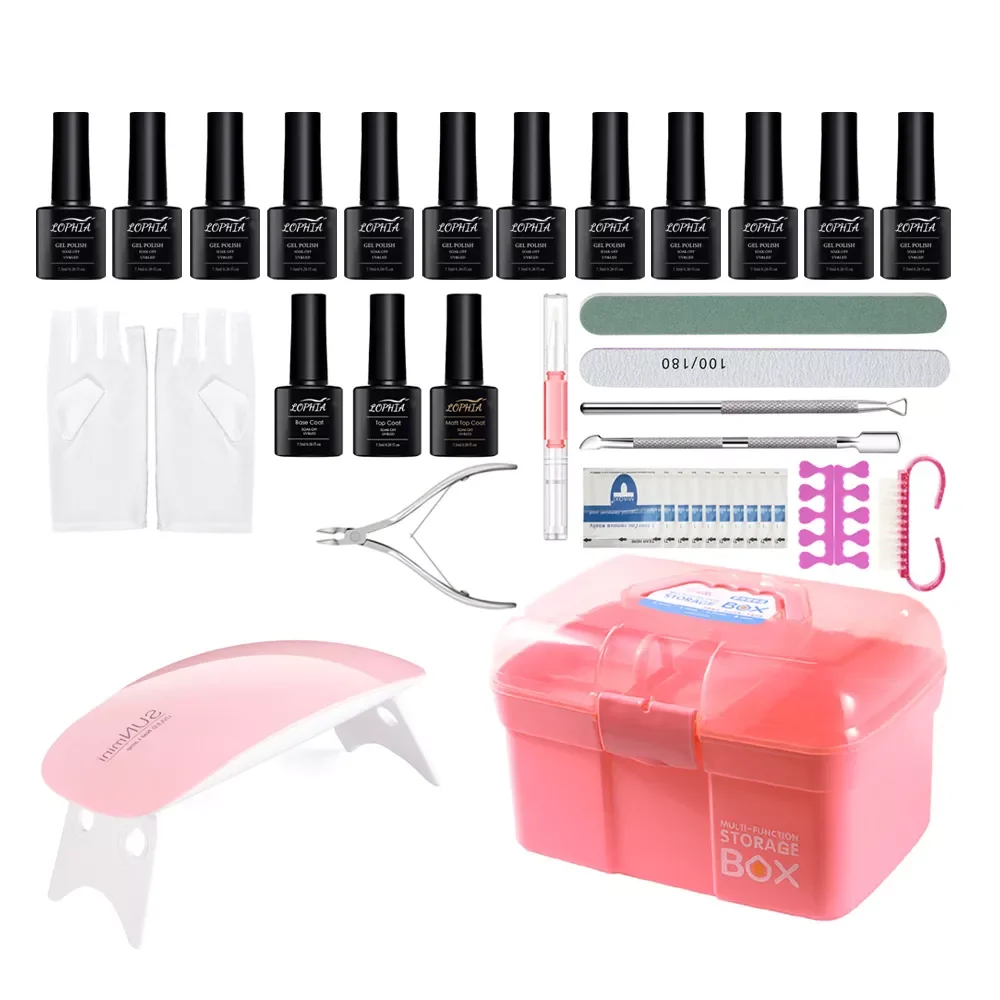 NEW2022 Gel Nail Polish Set With 6w Lamp Storage Box Acrylic Nail Kit vernis semi permanent uv lot manicura Semipermanente Set
NEW2022 Gel Nail Polish Set With 6w Lamp Storage Box Acrylic Nail Kit vernis semi permanent uv lot manicura Semipermanente Set