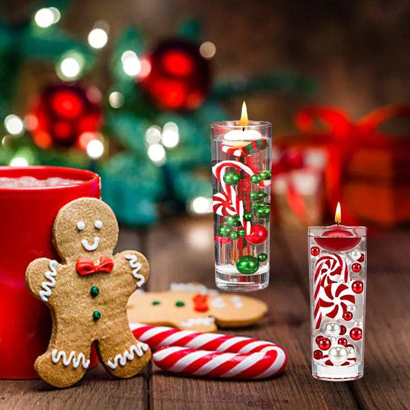 

Рождественская Ваза Наполнитель жемчуг для вазы Candyland жемчуг гелевые бусины плавающие свечи центральный элемент для рождественской вечеринки декор