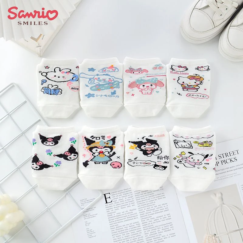Новинка кавайные Sanrios носки серии аниме мультяшные Hello Kittys Cinnamoroll Kuromi милые неглубокие незаметные носки праздничные подарки
Новинка кавайные Sanrios носки серии аниме мультяшные Hello Kittys Cinnamoroll Kuromi милые неглубокие незаметные носки праздничные подарки