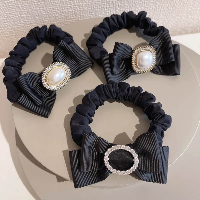 Резинки для волос с бантом для женщин и девушек, резинки с жемчугом, Черные резинки, корейские аксессуары, оптовая продажа
Резинки для волос с бантом для женщин и девушек, резинки с жемчугом, Черные резинки, корейские аксессуары, оптовая продажа