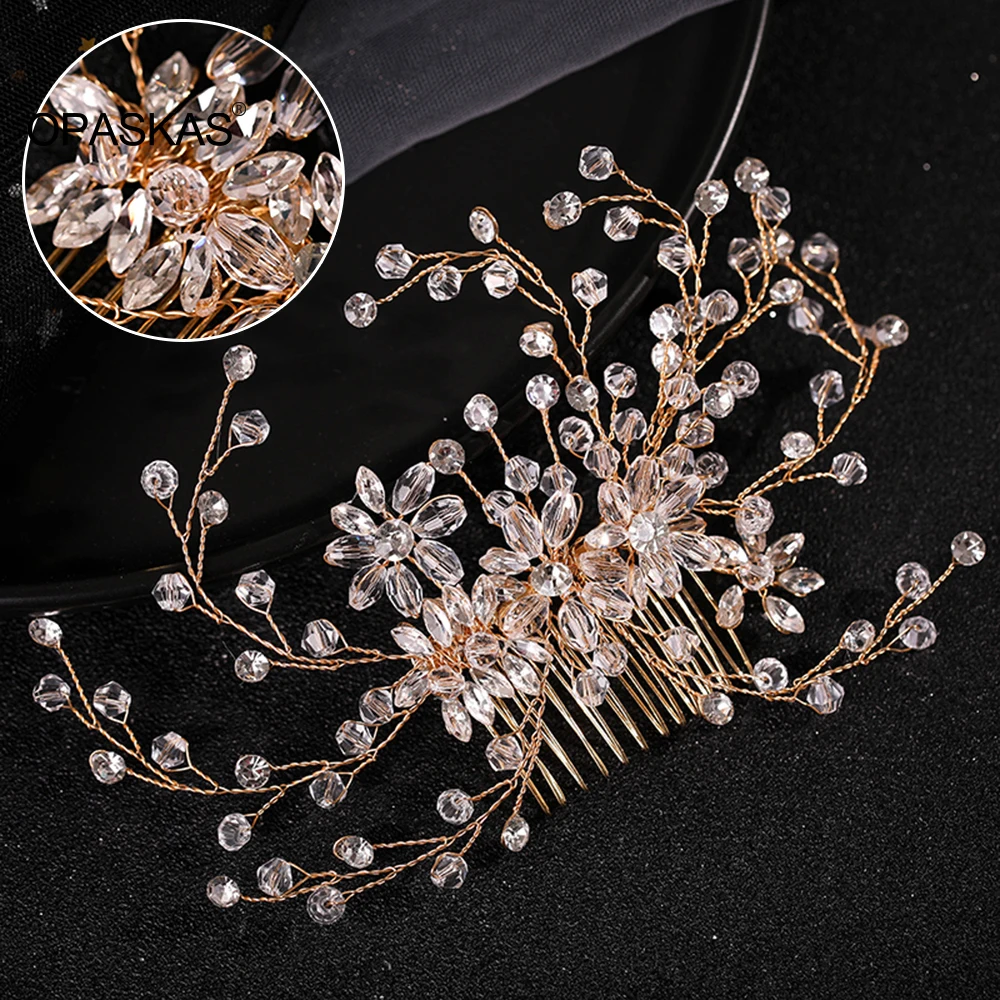 Rhinestones Hair Combs For Women Fashion Flower Beaded Golden Hairpin Elegant Wedding Bridal Hair Accessories Girls Prom Jewelry
Rhinestones Hair Combs For Women Fashion Flower Beaded Golden Hairpin Elegant Wedding Bridal Hair Accessories Girls Prom Jewelry