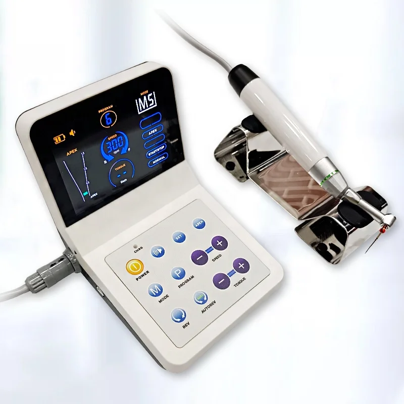Dental Endo Motor Micromotor Root Canal Treatment With Built in Apex Locator Oral Therapy Instrument
Dental Endo Motor Micromotor Root Canal Treatment With Built in Apex Locator Oral Therapy Instrument