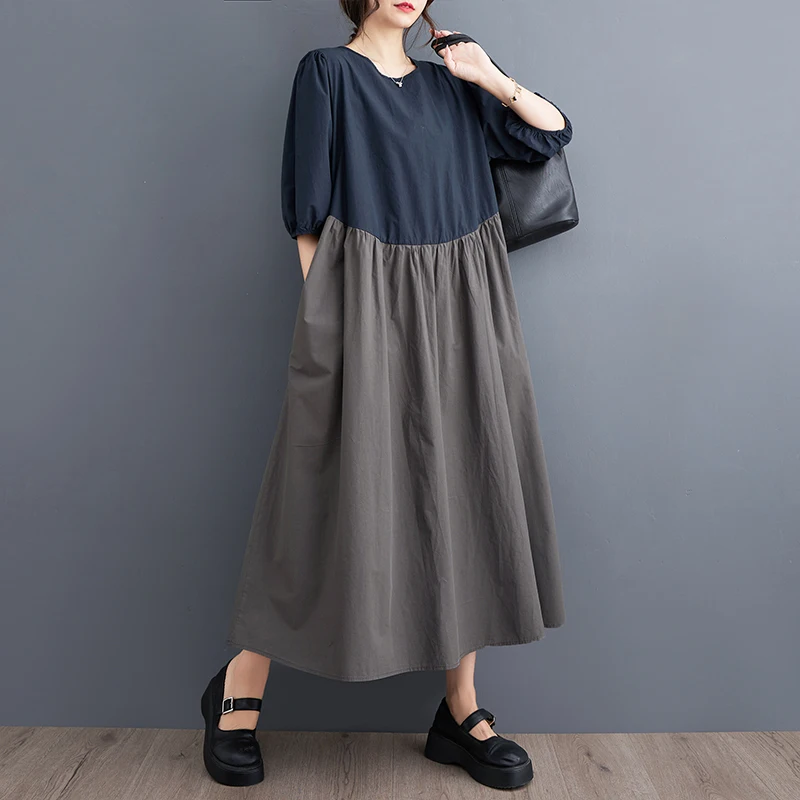 2023 New Arrival Korea Style Patchwork Sweet Girl's Chic Summer Blosue Dress Office Lady Work Dress Fashion Women Casual Dress
2023 New Arrival Korea Style Patchwork Sweet Girl's Chic Summer Blosue Dress Office Lady Work Dress Fashion Women Casual Dress