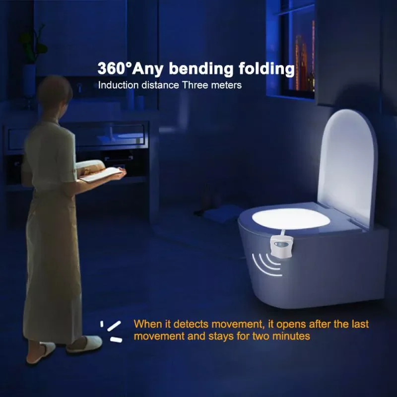 LED night light with motion sensor battery lumineuse toilet lamp 8 Colors Waterproof Smart lamp WC Toilet Seat Light
LED night light with motion sensor battery lumineuse toilet lamp 8 Colors Waterproof Smart lamp WC Toilet Seat Light