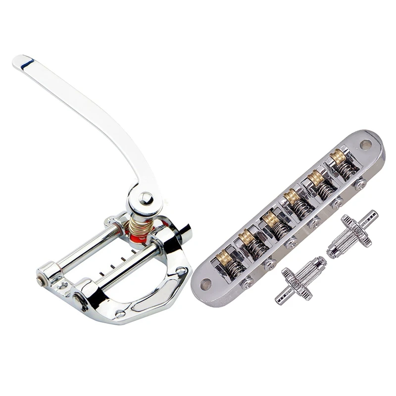 1Pcs Guitar Vibrato Tailpiece Tremolo Flat Top Body Tremolo Unit Vibrato Bridge Silver & 1Pcs Tune-O-Matic Electric Roller Saddl
1Pcs Guitar Vibrato Tailpiece Tremolo Flat Top Body Tremolo Unit Vibrato Bridge Silver & 1Pcs Tune-O-Matic Electric Roller Saddl