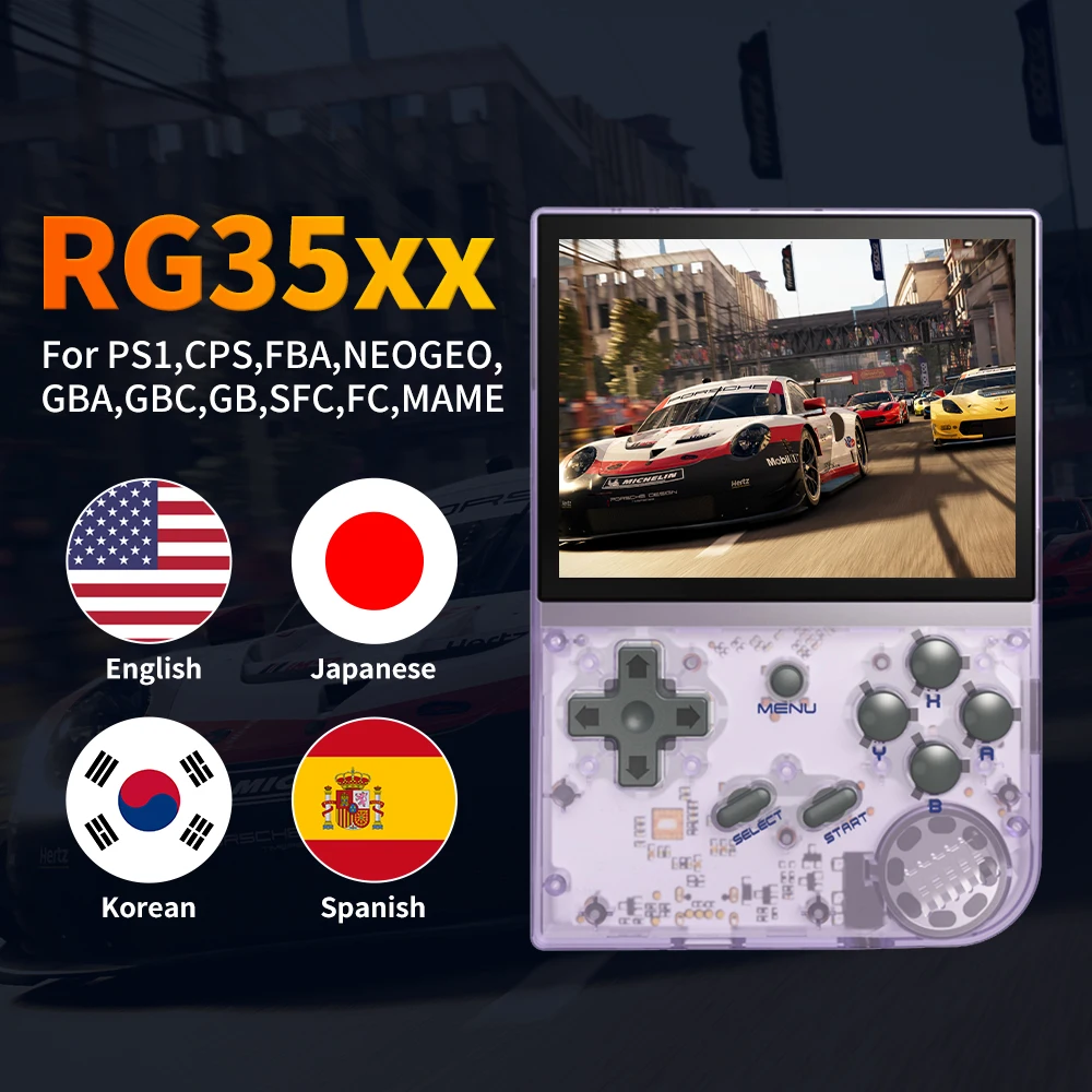 Портативная игровая консоль RG35XX с поддержкой выходного ТВ, вибрирующий двигатель, 8252 эмульаторов ретро-игр для PS1,CPS,FBA,NEOGEO,FC,MAME,MD,GG
Портативная игровая консоль RG35XX с поддержкой выходного ТВ, вибрирующий двигатель, 8252 эмульаторов ретро-игр для PS1,CPS,FBA,NEOGEO,FC,MAME,MD,GG