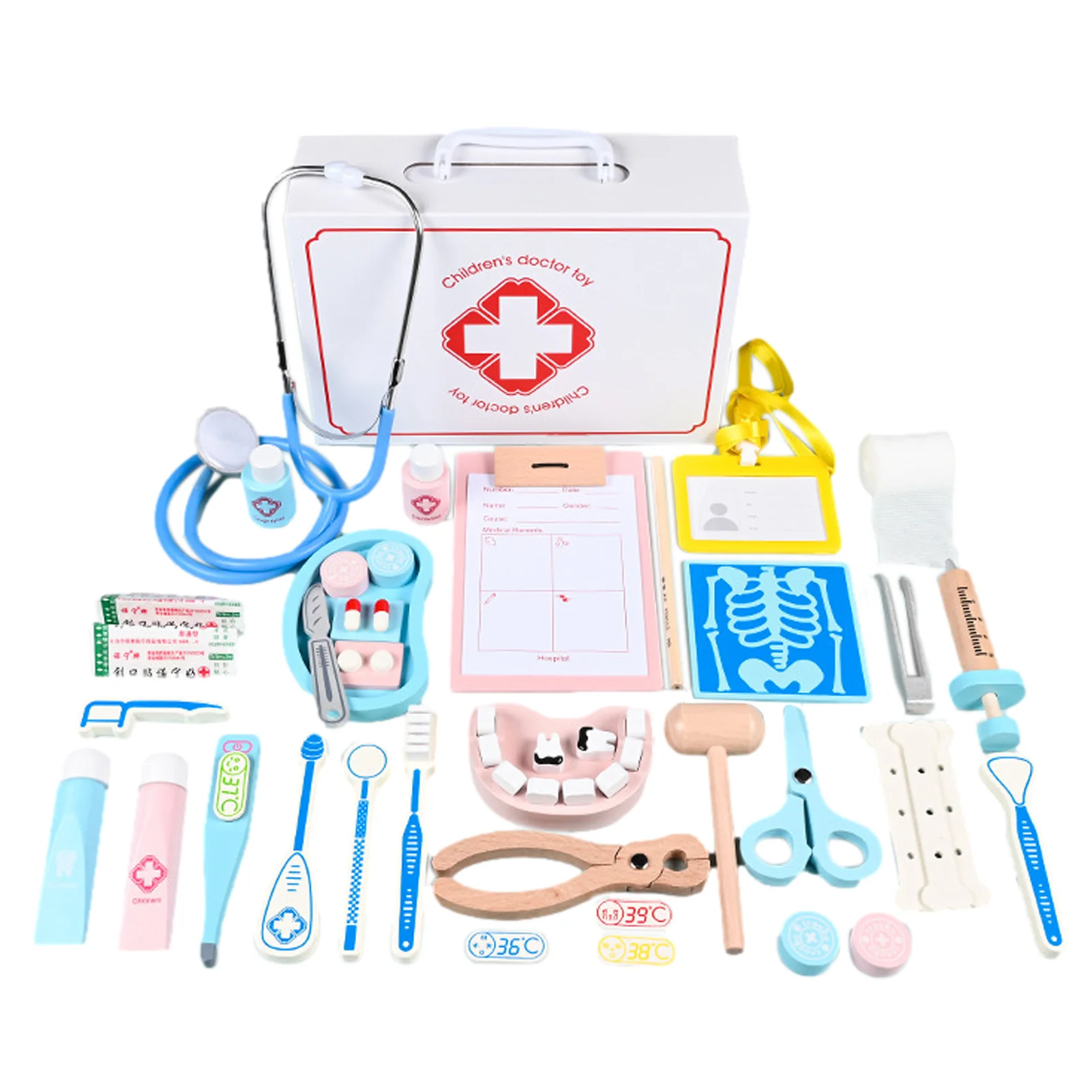 Doctor Kit For Kids Wooden Children Kids Outdoor Simulation Kits Educational Dentist Kit With Stethoscope Durable Iatrical
Doctor Kit For Kids Wooden Children Kids Outdoor Simulation Kits Educational Dentist Kit With Stethoscope Durable Iatrical