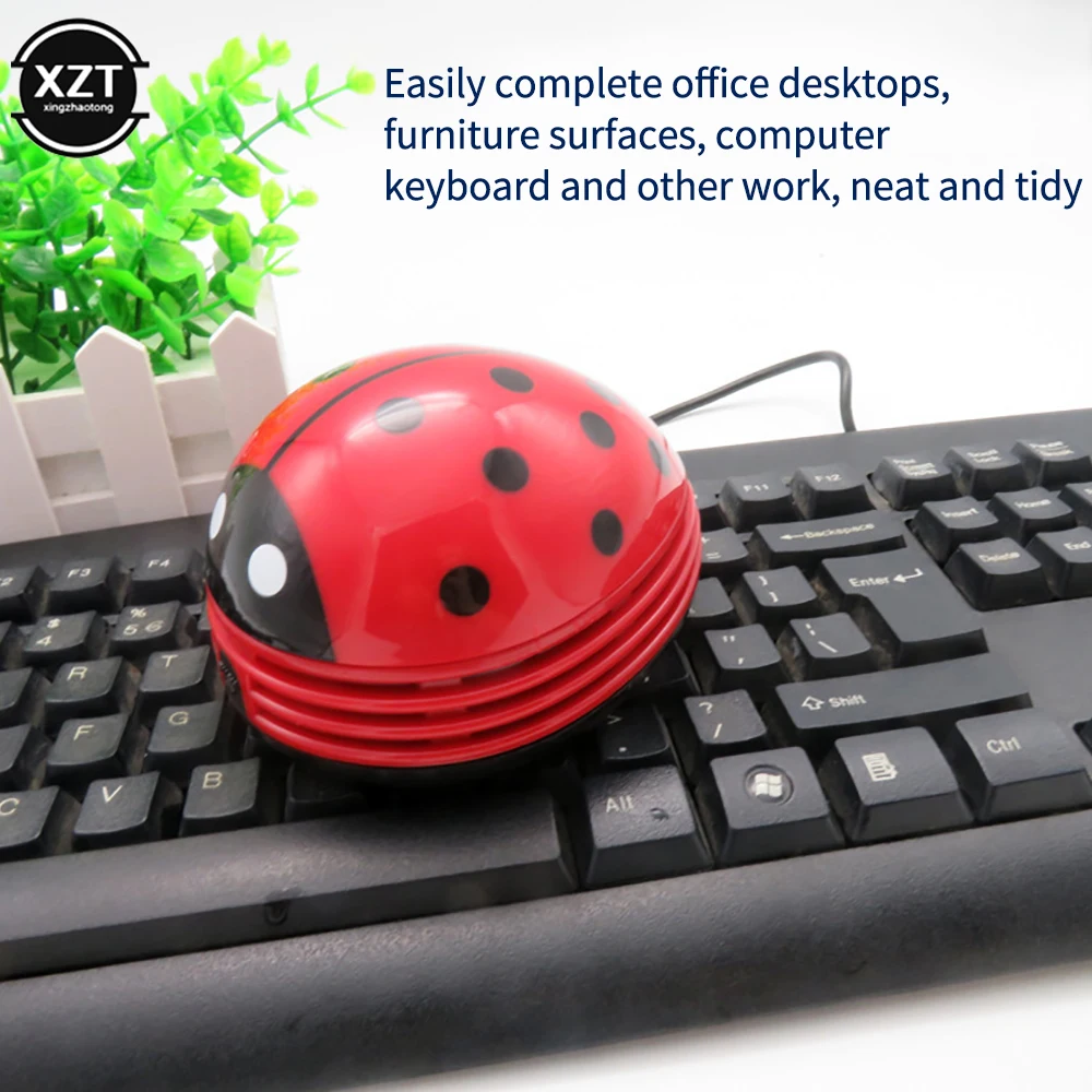 Mini Vacuum Cleaner Creative Ladybug Pattern Portable Table Keyboard Vacuum Cleaner for Home Office
Mini Vacuum Cleaner Creative Ladybug Pattern Portable Table Keyboard Vacuum Cleaner for Home Office