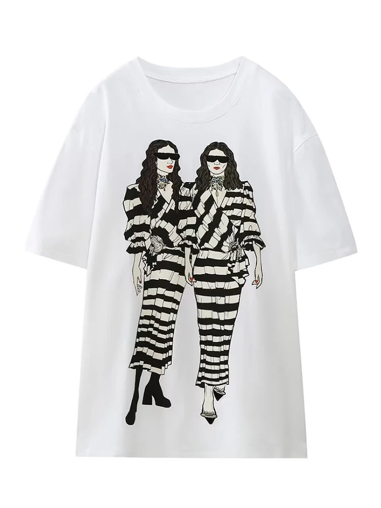 2023 Women Contrasting Girl Print White T Shirt O Neck Short Sleeve Ladies Cotton Summer Tops Casual Tees
2023 Women Contrasting Girl Print White T Shirt O Neck Short Sleeve Ladies Cotton Summer Tops Casual Tees