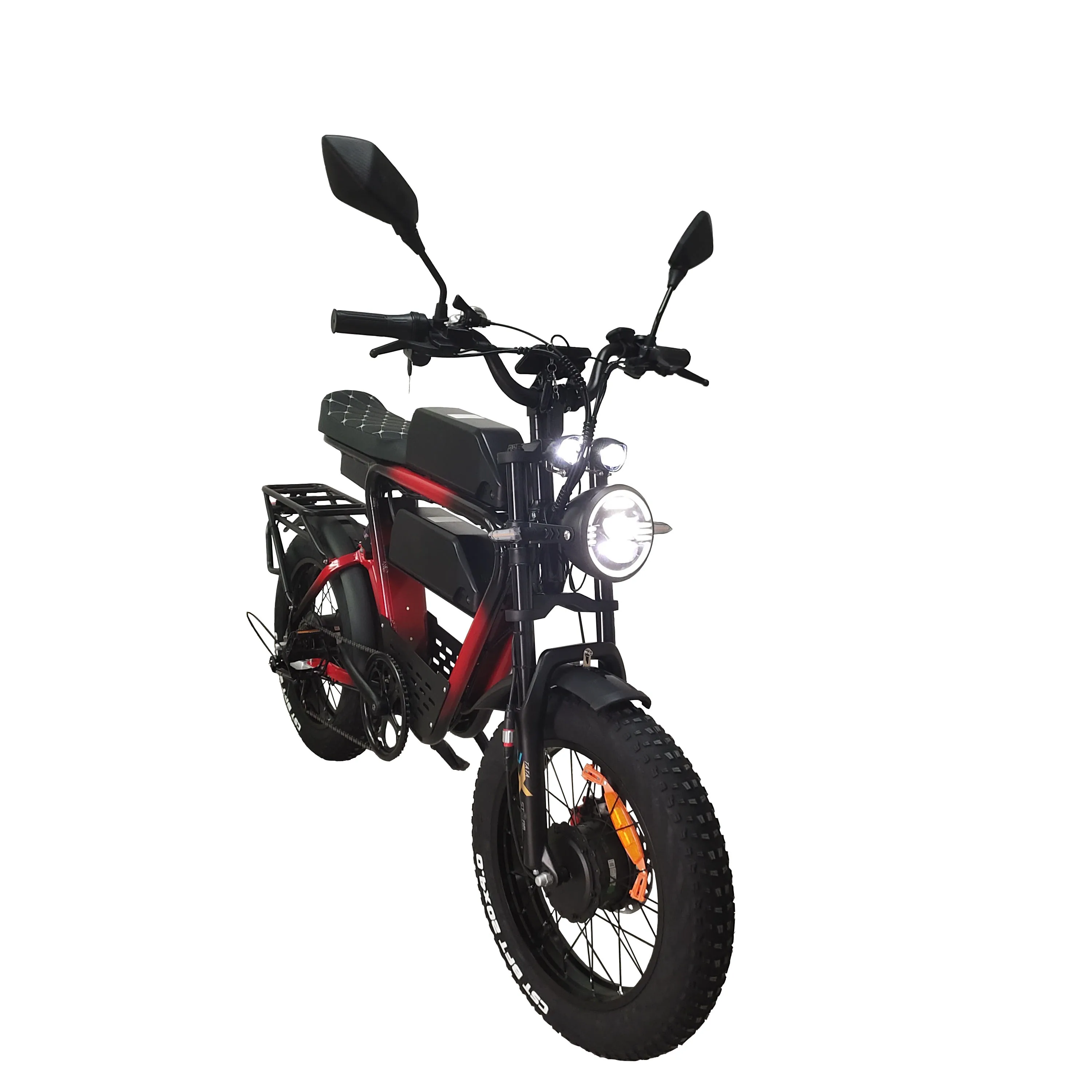 Dual Bafang Motors 52v1000w Long Range 22ah*2 Batteries 2000w Electric Bike Fat Hybrid
Dual Bafang Motors 52v1000w Long Range 22ah*2 Batteries 2000w Electric Bike Fat Hybrid