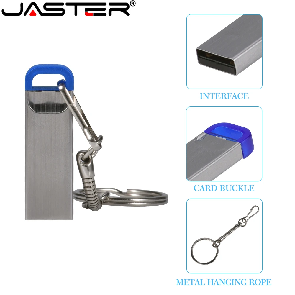 JASTER USB Flash Drive Business Memory Stick Mini Metal Hi-Speed Pen drive Free Key chain U disk 32GB Blue 64GB External storage
JASTER USB Flash Drive Business Memory Stick Mini Metal Hi-Speed Pen drive Free Key chain U disk 32GB Blue 64GB External storage