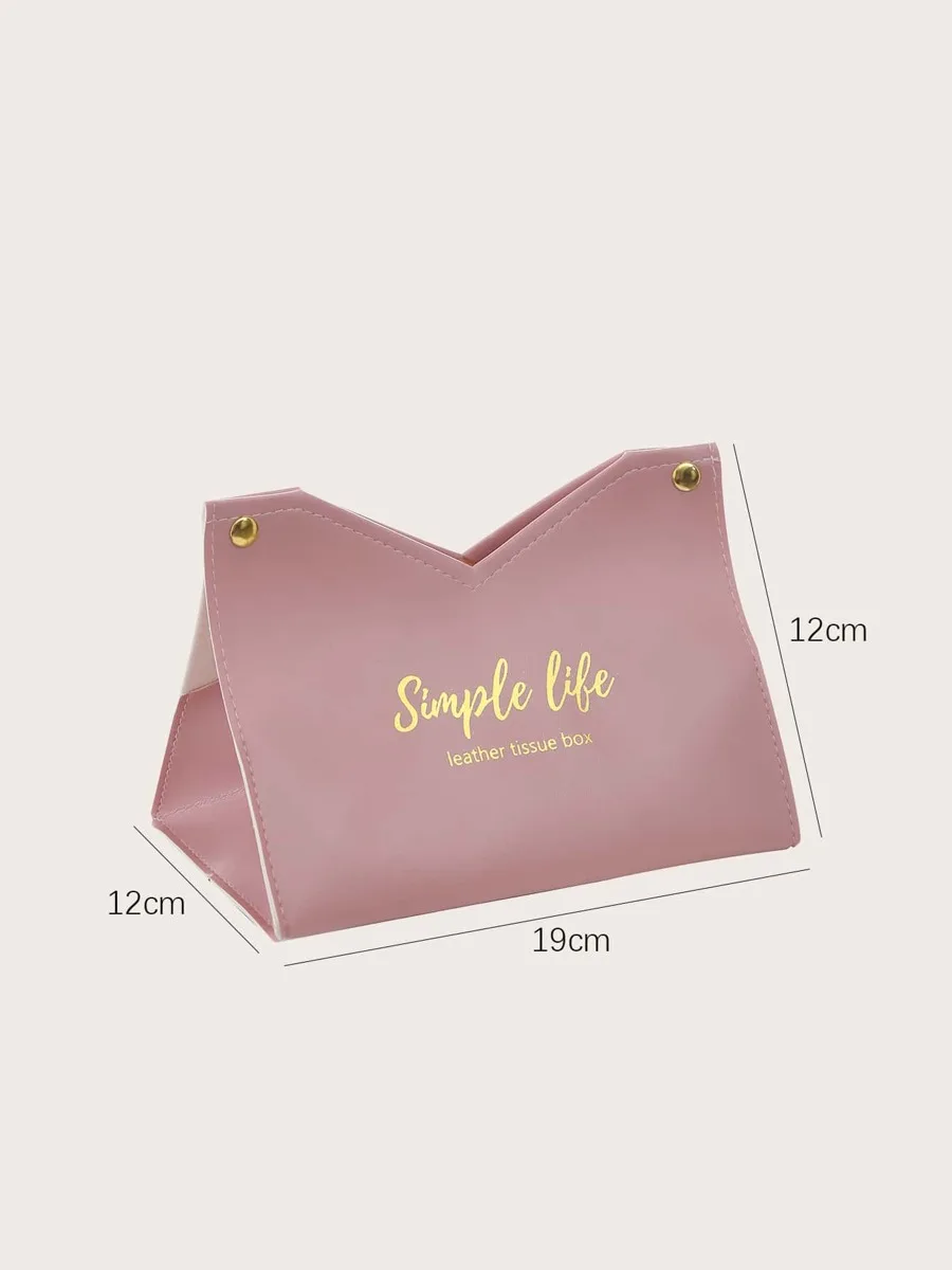 1pc Slogan Graphic Tissue Storage Box
1pc Slogan Graphic Tissue Storage Box