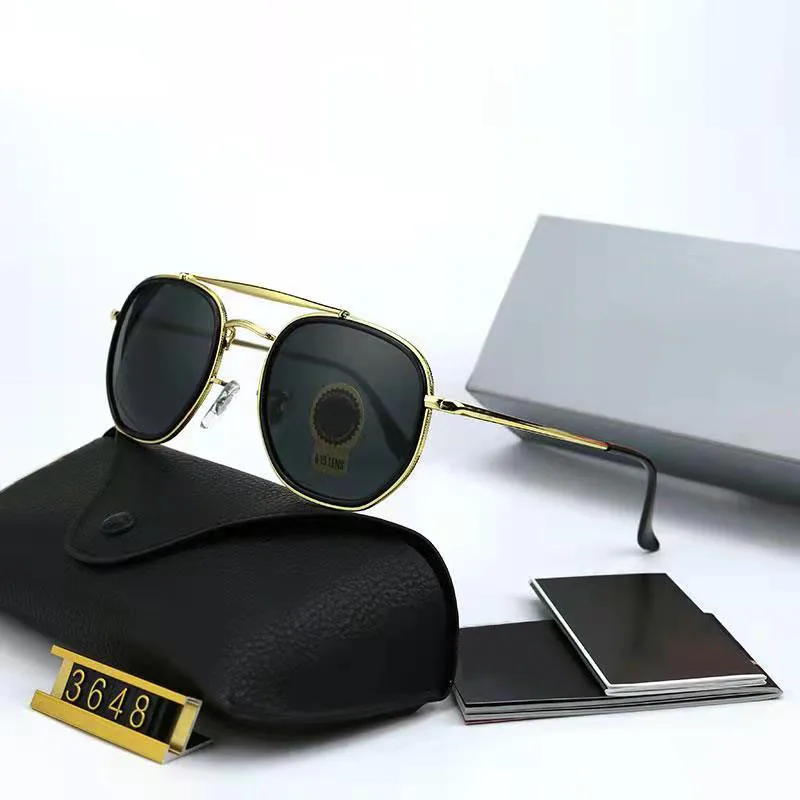 3648 Classic Vintage Sunglasses Men Women Luxury Brand Designer Alloy Frame Tempered Glass Glasses Blue Coating Driving Mirror
3648 Classic Vintage Sunglasses Men Women Luxury Brand Designer Alloy Frame Tempered Glass Glasses Blue Coating Driving Mirror