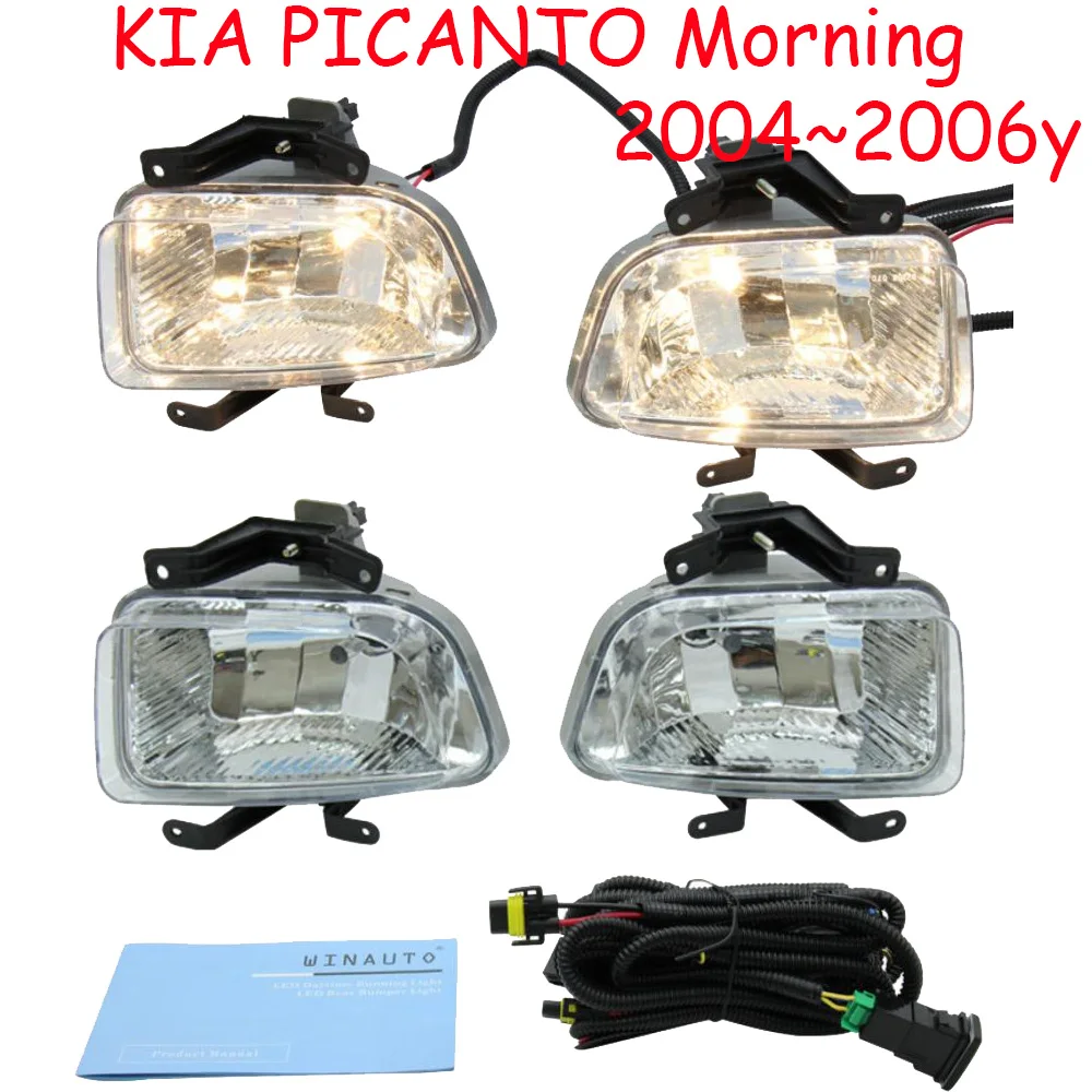 

car bumper headlight for kia PICANTO Morning fog light 2004~2006y car accessories halogen bulb auto for kia PICANTO headlamp