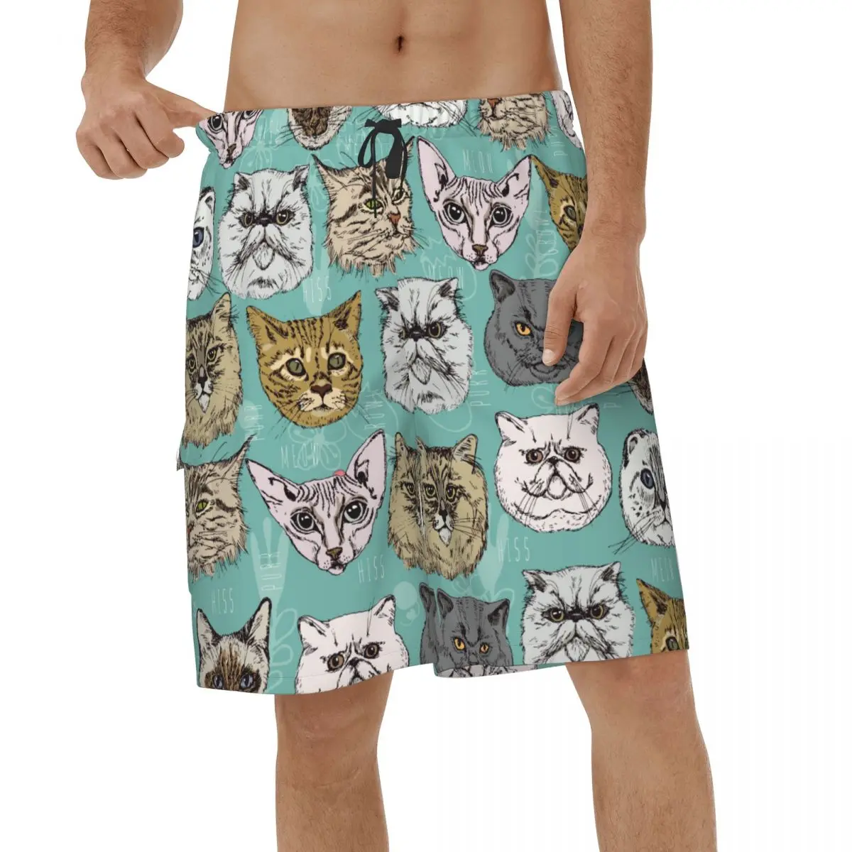 Animal Cat Shorts Quick Dry Mens Beach Shorts Cute Printed Men Beach Board Shorts
Animal Cat Shorts Quick Dry Mens Beach Shorts Cute Printed Men Beach Board Shorts