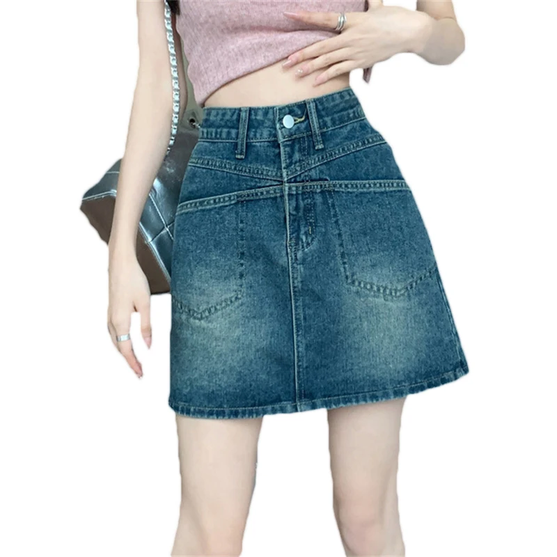 2023 New Summer Y2K Slim A-line Denim Short Skirts Women's Clothes Large Size 5XL High Waist Wrapped Hip Short Jeans Skirt AC494
2023 New Summer Y2K Slim A-line Denim Short Skirts Women's Clothes Large Size 5XL High Waist Wrapped Hip Short Jeans Skirt AC494