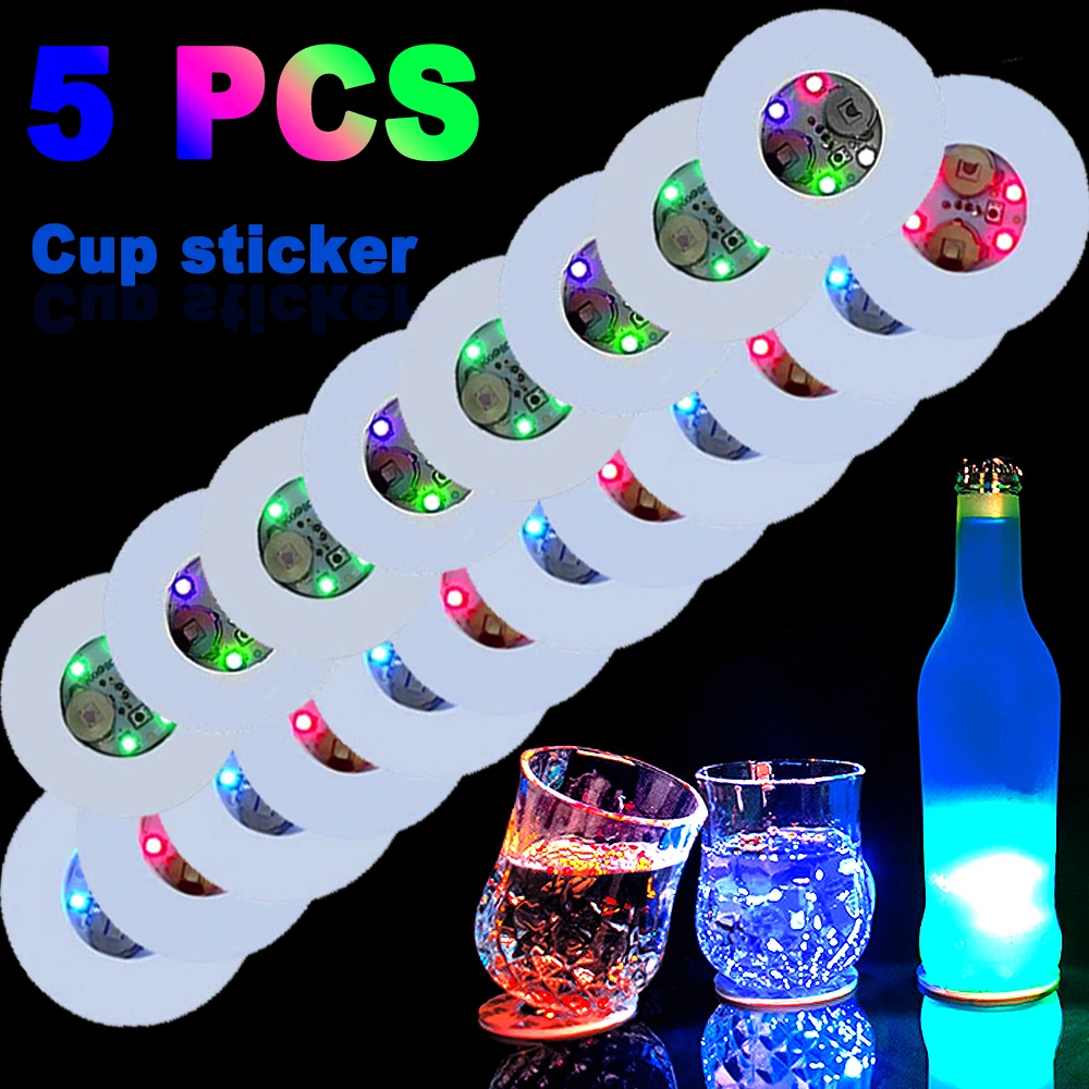 5/3/1Pcs LED Luminous Coasters Colorful Bottle Stickers Lights Cocktail Drink Cups Home Wedding Party Xmas Table Decor 3 Modes
5/3/1Pcs LED Luminous Coasters Colorful Bottle Stickers Lights Cocktail Drink Cups Home Wedding Party Xmas Table Decor 3 Modes