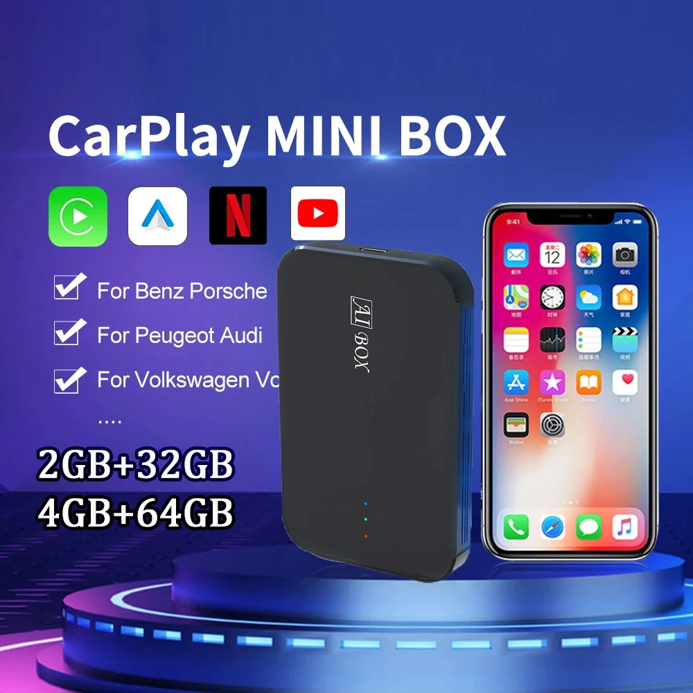 Carplay Wireless Dongle USB Adapter Android 10.0 Android Auto Box Wired To Wireless Car Player Bluetooth MINI HDMI 4G Network
Carplay Wireless Dongle USB Adapter Android 10.0 Android Auto Box Wired To Wireless Car Player Bluetooth MINI HDMI 4G Network