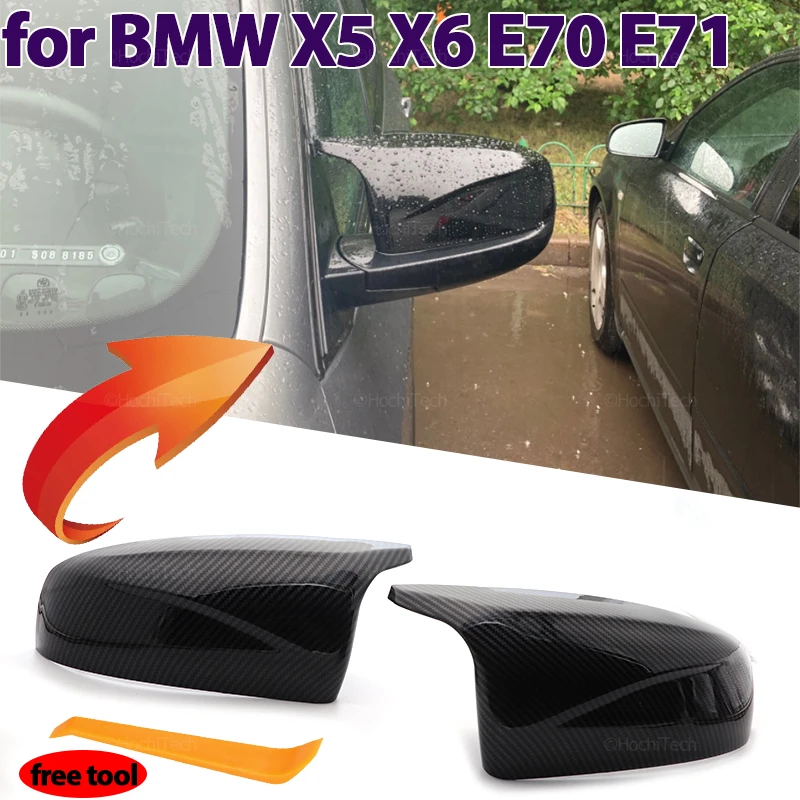 2pcs Carbon Fiber Look Black Side mirror cover Replacement for BMW X5 E70 X6 E71 2008-2013 DIY accessoreis Modification Overlay
2pcs Carbon Fiber Look Black Side mirror cover Replacement for BMW X5 E70 X6 E71 2008-2013 DIY accessoreis Modification Overlay