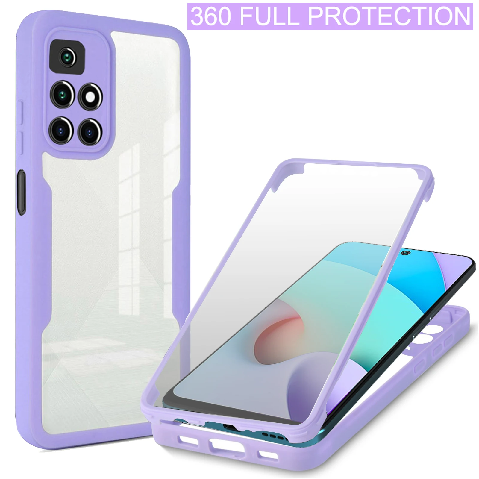 360 Double-sided Clear Case for Xiaomi Redmi 10 Prime Note 10 Pro Max 10S 5G 9 9C Shockproof Full Protection Phone Bumper Cover
360 Double-sided Clear Case for Xiaomi Redmi 10 Prime Note 10 Pro Max 10S 5G 9 9C Shockproof Full Protection Phone Bumper Cover