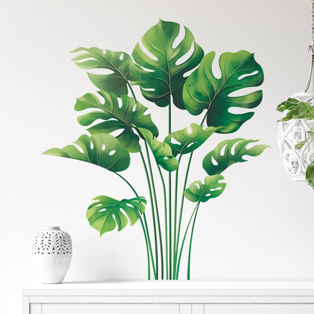 Tropical Green Plant Leaves Wall Stickers Removable Living Room Bedroom Wall Art Decal Mural Home Background Decoration
Tropical Green Plant Leaves Wall Stickers Removable Living Room Bedroom Wall Art Decal Mural Home Background Decoration