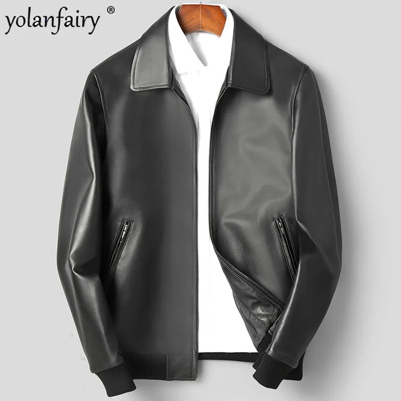 

Куртка из натуральной овечьей кожи для мужчин и женщин, мотоциклетная тонкая приталенная куртка из 100% натуральной кожи, осень 2023