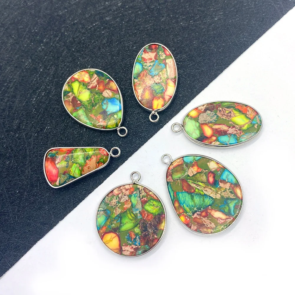 Natural Stone Turquoise Pendant 16-35mm Flower Material Turquoise Bezel Pendant Charm Jewelry DIY Earring Necklace Accessories
Natural Stone Turquoise Pendant 16-35mm Flower Material Turquoise Bezel Pendant Charm Jewelry DIY Earring Necklace Accessories