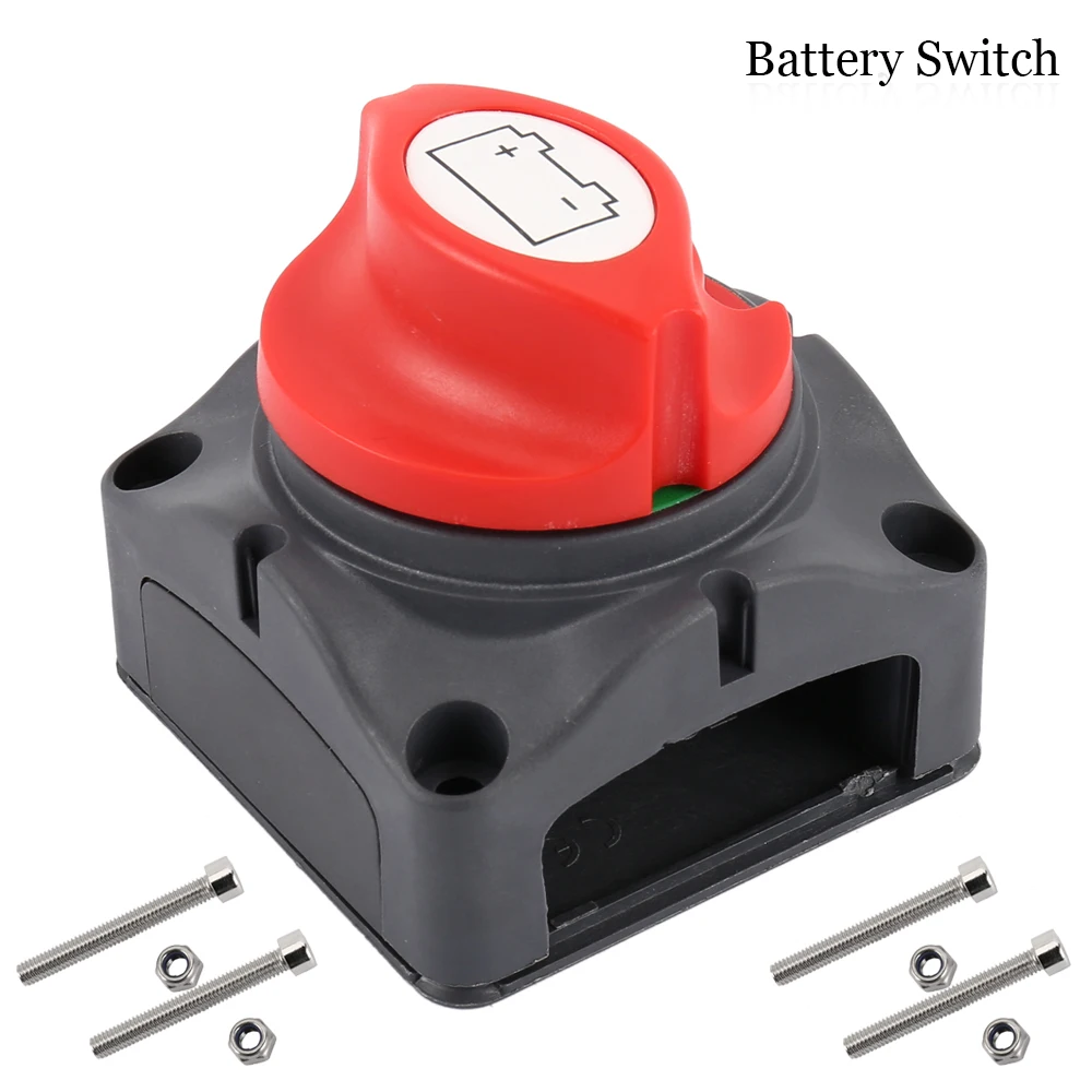 Battery Isolator Switch 12V/24V/48V Battery Switch Main Switch Power Switch Isolator Cut Off Disconnect Switch for RV Marine
Battery Isolator Switch 12V/24V/48V Battery Switch Main Switch Power Switch Isolator Cut Off Disconnect Switch for RV Marine