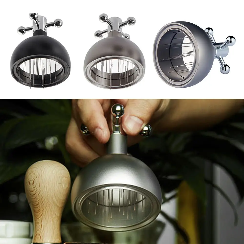 Hand Distribution Tool Handle and Stand Coffee Stirring Tool Fits 58mm Portafilter Coffee Stirrer Espresso Distribution
Hand Distribution Tool Handle and Stand Coffee Stirring Tool Fits 58mm Portafilter Coffee Stirrer Espresso Distribution