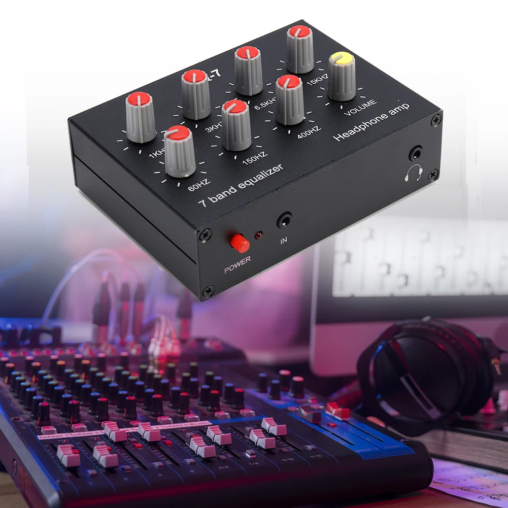 7 Band Sound Equalizer RCA Output Input Dual Channel Sound Equalizer Amplifier Aluminum Alloy 12dB High Bass Adjustment DC5V-12V
7 Band Sound Equalizer RCA Output Input Dual Channel Sound Equalizer Amplifier Aluminum Alloy 12dB High Bass Adjustment DC5V-12V